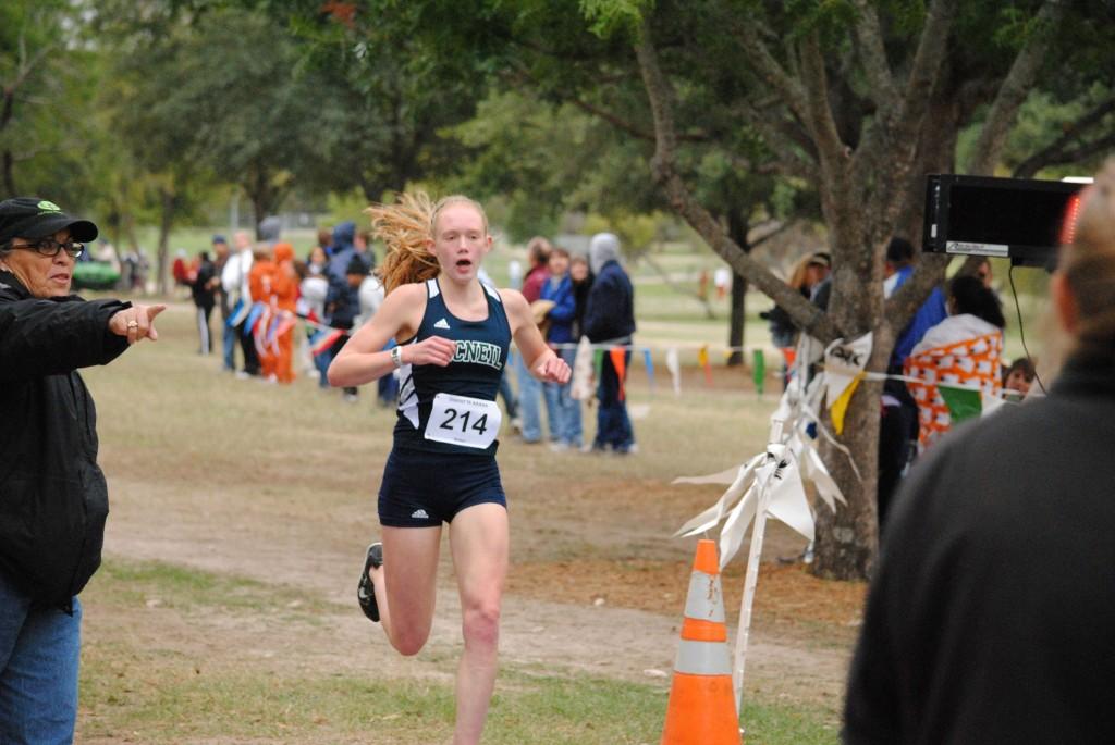 Junior Amelia McElhinney took ninth place and medaled at this years state cross country meet.