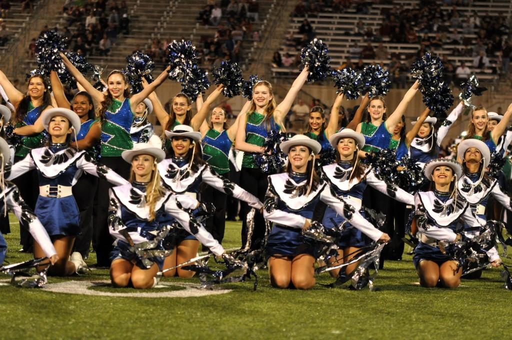 The Sapphire dancers and Majestics performed together at the Homecoming game. The girls are great dancers.
