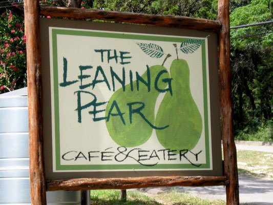 The Leaning Pear is a fabulous restaurant in Wimberly. Salads, sandwiches, and tropical iced tea make the restaurant fantastic.  