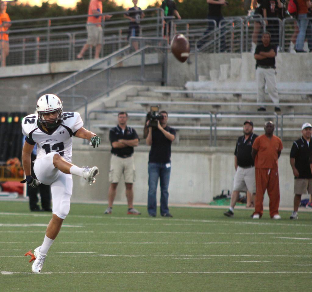 Justin Johnson kicking off the ball