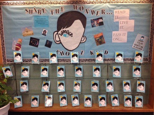 The Read It Forward library initiative has gone district-wide with the book Wonder by R.J. Palacios. Students and faculty are encouraged to read the book and pass it along to someone else.