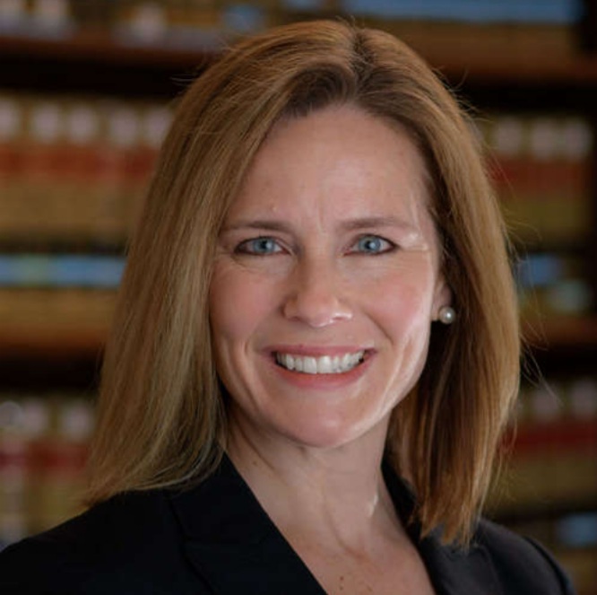 The newest Justice to the U.S. Supreme Court, Amy Coney Barrett.


