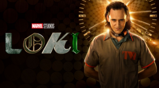 This is the logo for the TV show, Loki, now available to stream on Disney+.