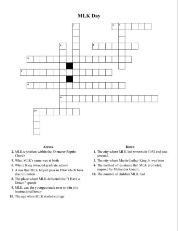 MLK Day Crossword Puzzle