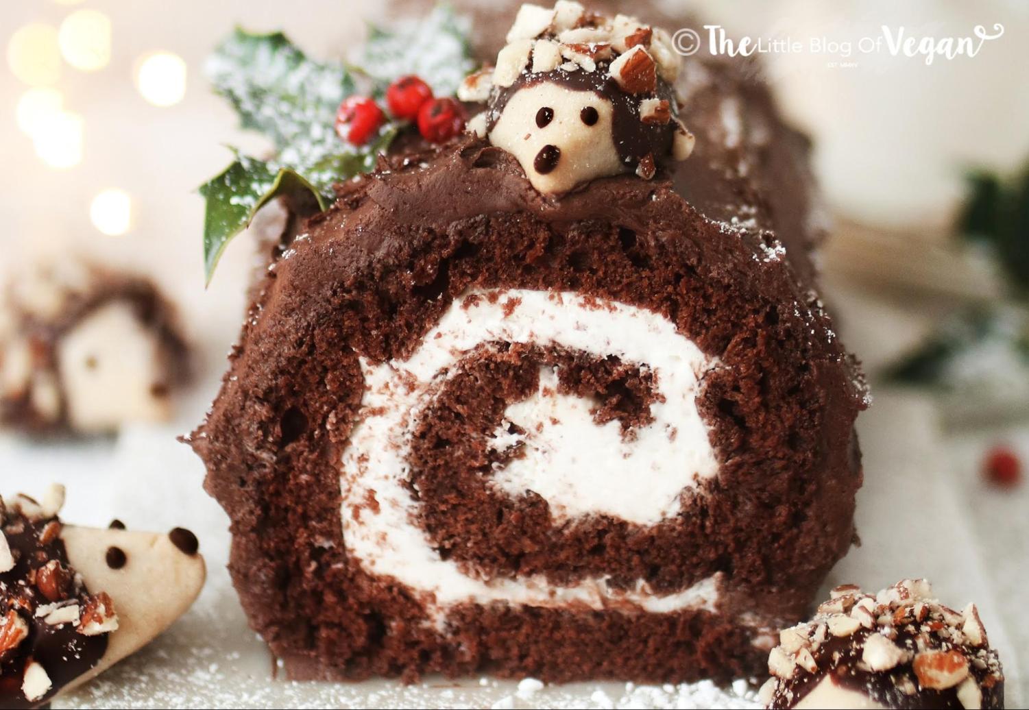 Christmas Yule Log like Chocolate Squares - Recipe with images