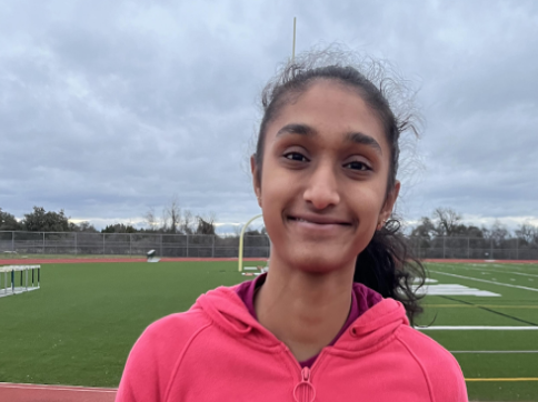 Senior Bharvi Varu believes having a set goal and being intentional is the key to success while running track. 