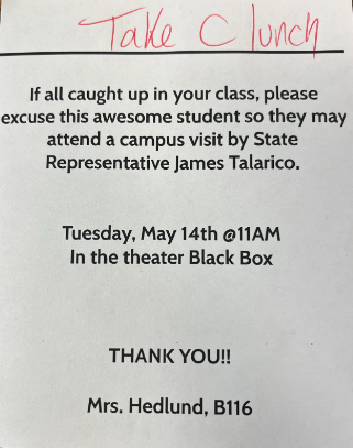 State Representative Campus Visit: James Talario