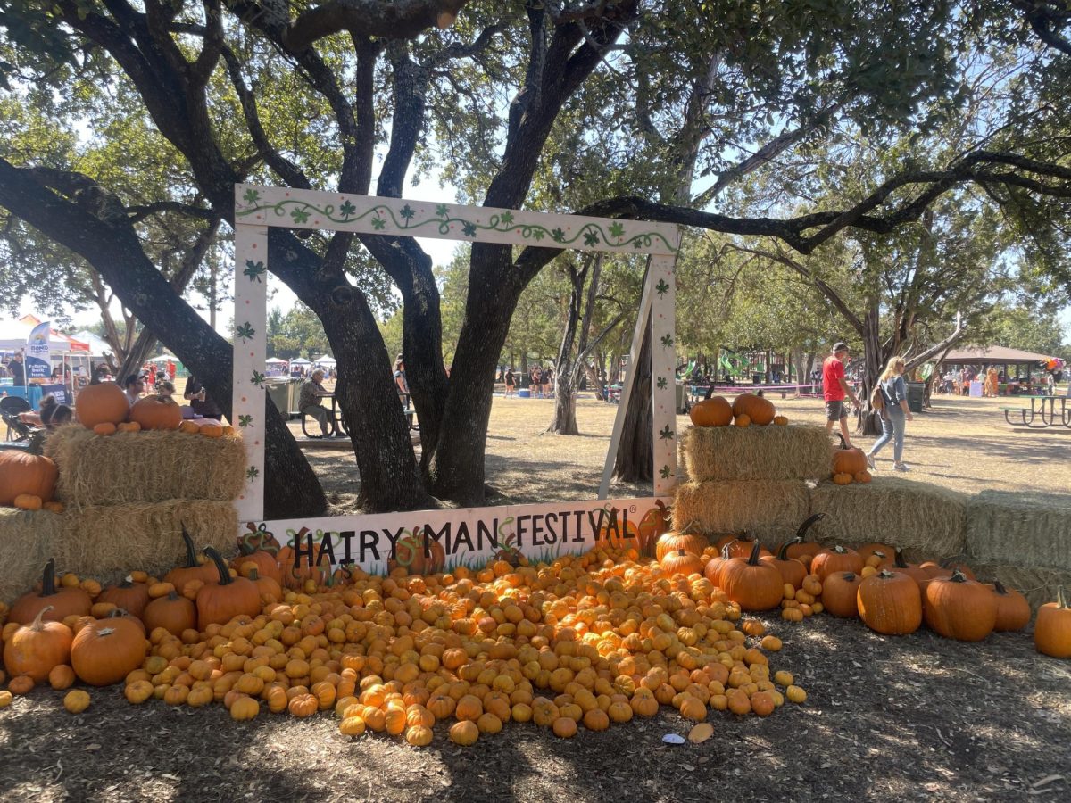 Pumpkins available for painting at the 30th annual Hairy Man Festival.