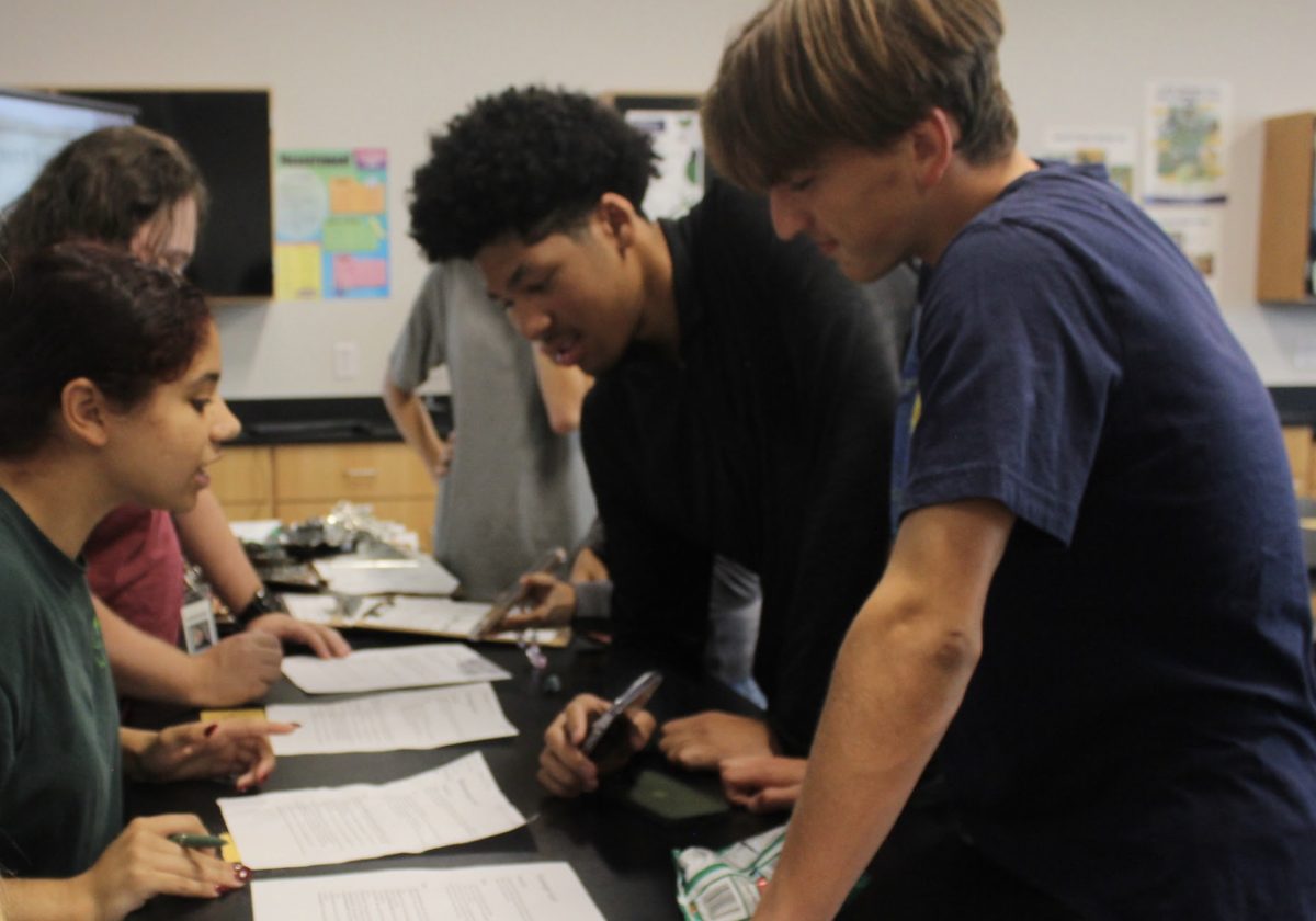 Members of Green Club at the meet on Sept. 23.