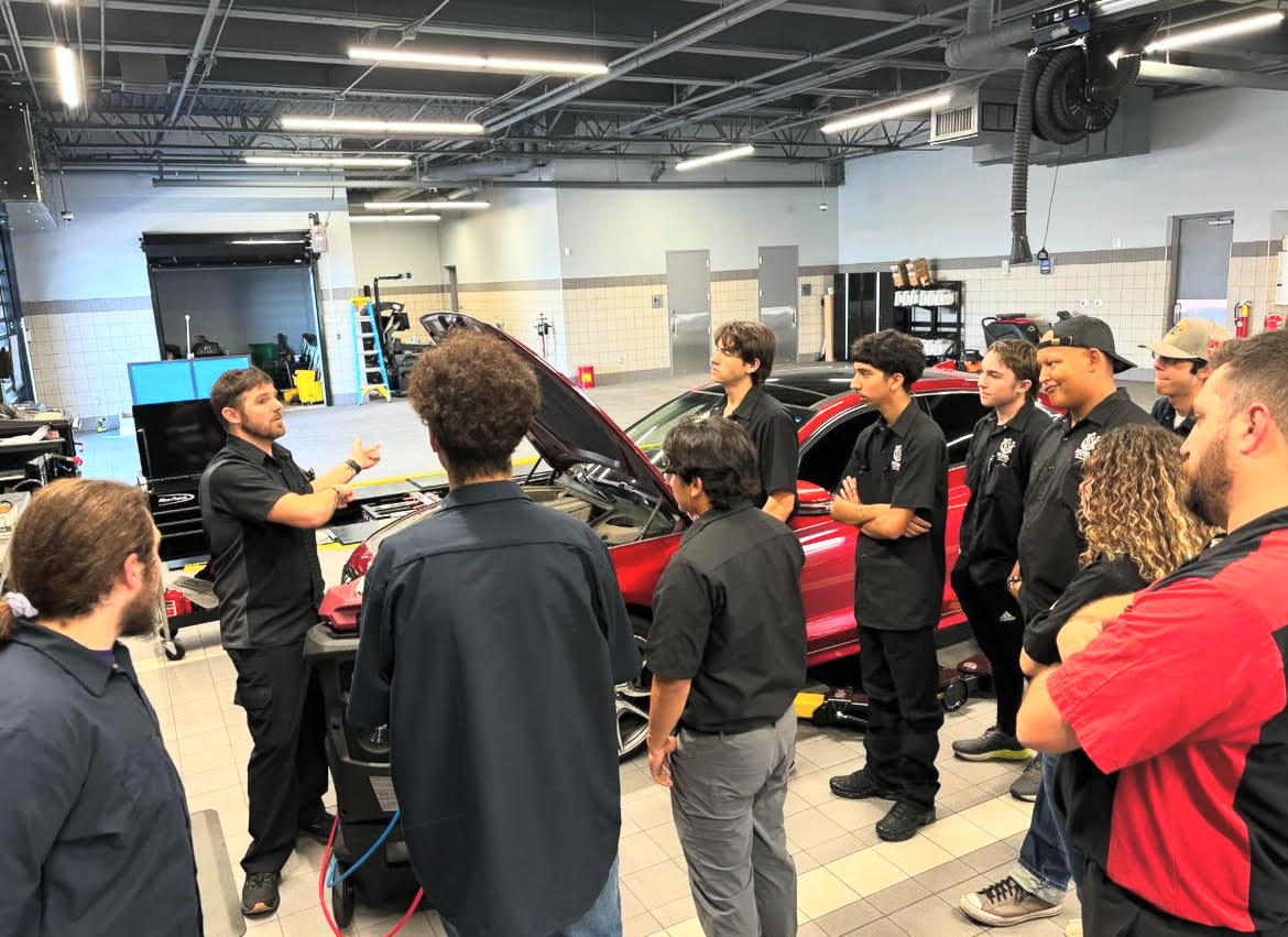 “We learned about the flow of customers and how the automotive technicians balance their work lives with their outside lives,” senior Arianna Braddy said. “I’m excited to have the opportunity of working in a professional shop. ” 