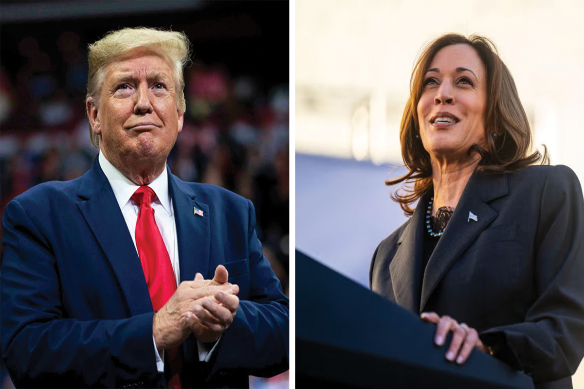 Presidential candidates Donald Trump and Kamala Harris.