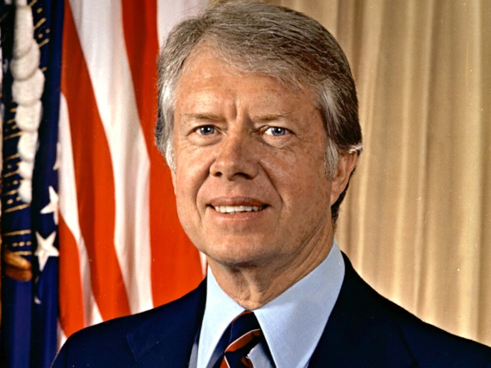 Former president Jimmy Carter's Presidential Portrait.