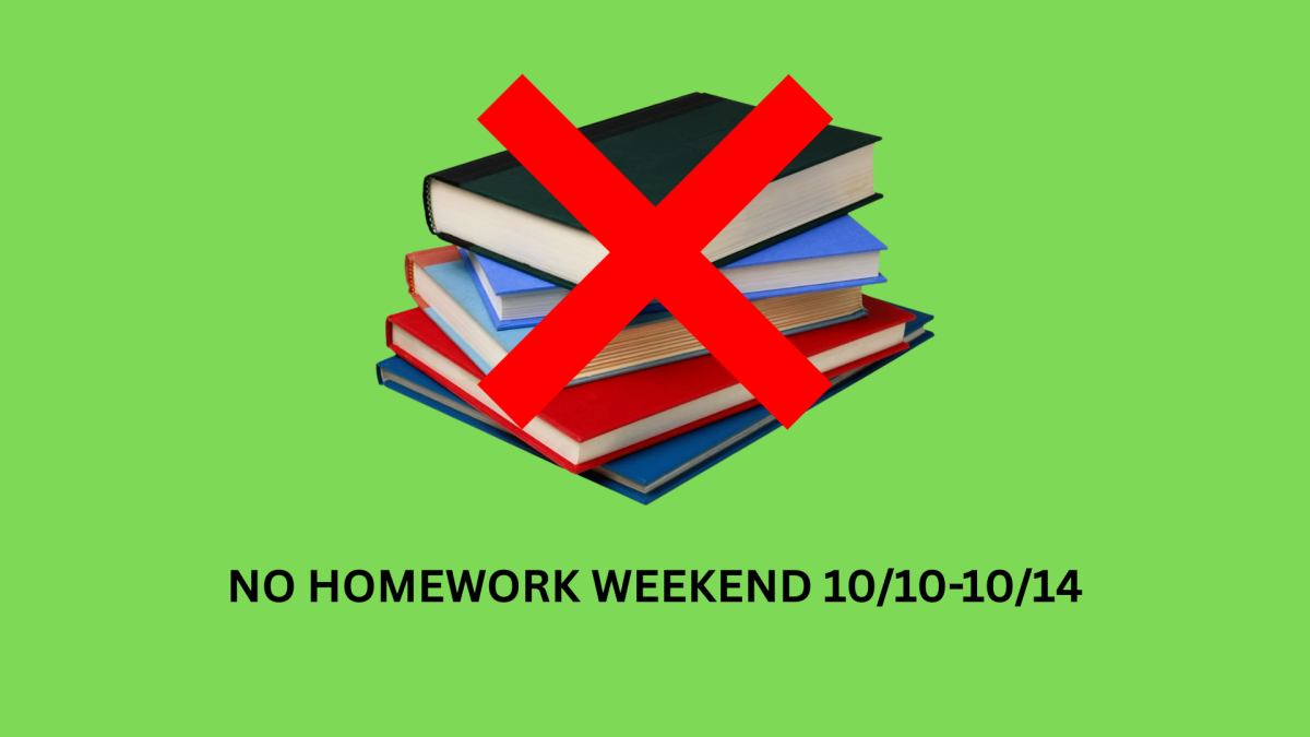Homework Free Weekend 10/10-10/14