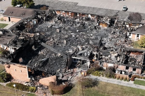 Cameras capture the aftermath of the Sep. 28 attack on the Church of Jesus Christ of Latter-day Saints in Grand Blanc, Michigan 