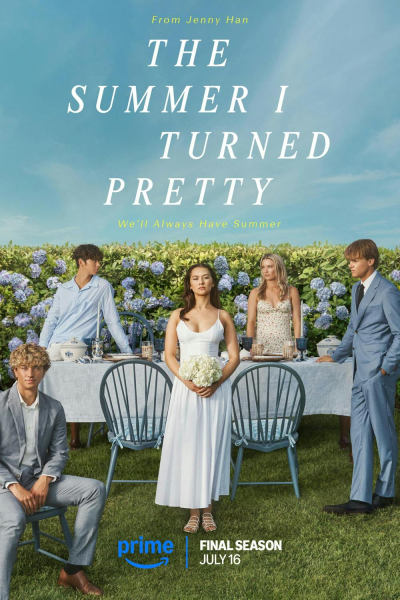 The cast of the popular Amazon Prime show, 'The Summer I Turned Pretty' in a promotional for the show's third season