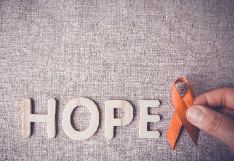 The orange ribbon represents hope, support and understanding for those struggling with self-harm. Photo Courtesy of Galen Hope
