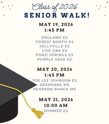 Senior Walk Ceremony Celebrates Educational Accomplishments